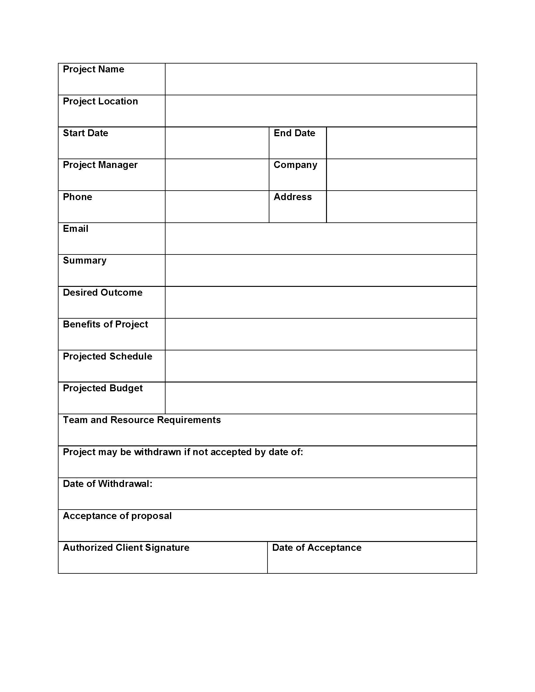 Simple Justification Report Template